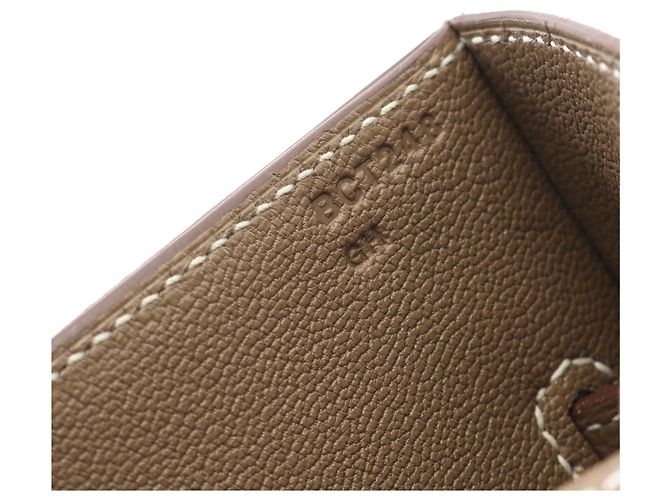 Hermès Borsa Kelly Depeches 36 in Togo Marrone Taupe - vista 5