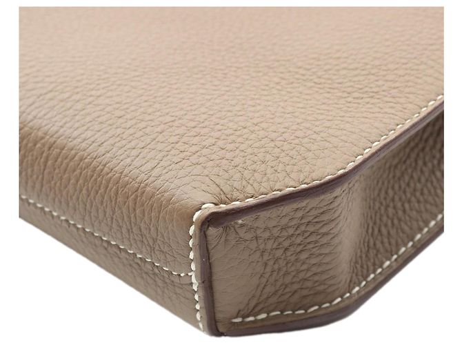 Hermès Borsa Kelly Depeches 36 in Togo Marrone Taupe - vista 6
