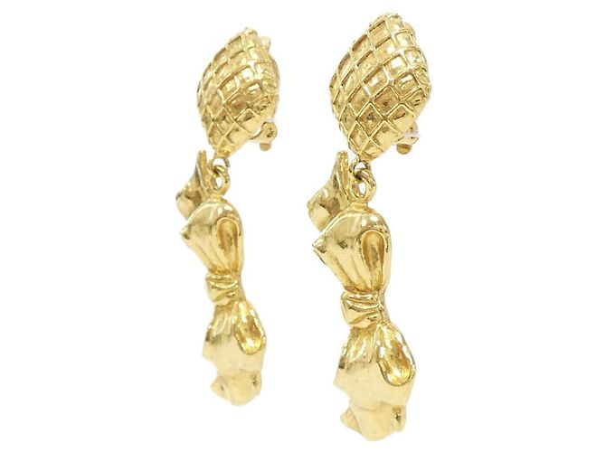 Orecchini a clip dorati Chanel D'oro - vista 2