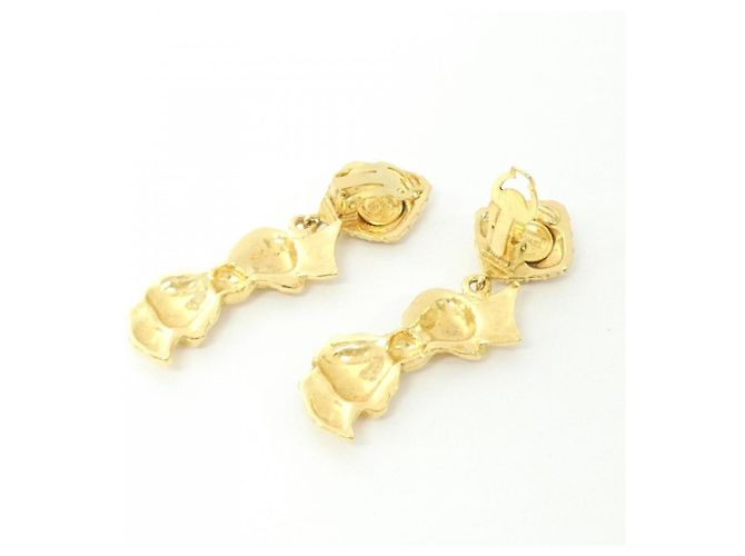 Orecchini a clip dorati Chanel D'oro - vista 3