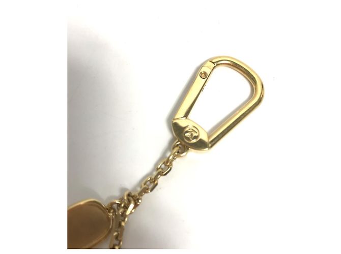 Cannes Louis Vuitton Gold Metal Keyring Golden - view 5