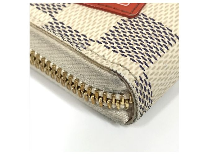 Cartera Larga Damier Azur Louis Vuitton Blanco - vista 11