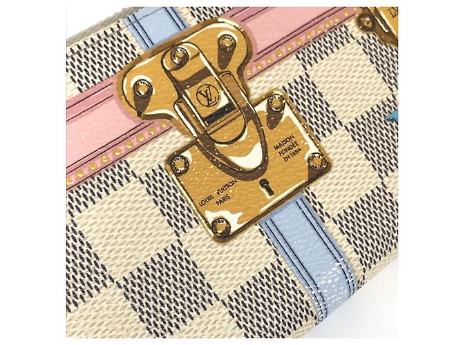 Cartera Larga Damier Azur Louis Vuitton Blanco - vista 5