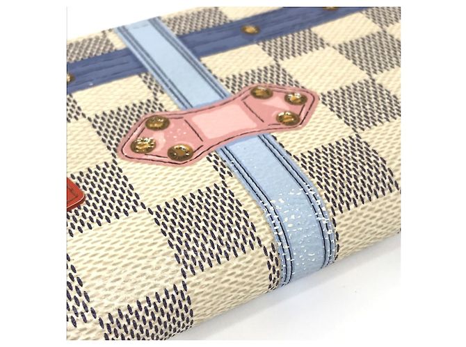 Cartera Larga Damier Azur Louis Vuitton Blanco - vista 7