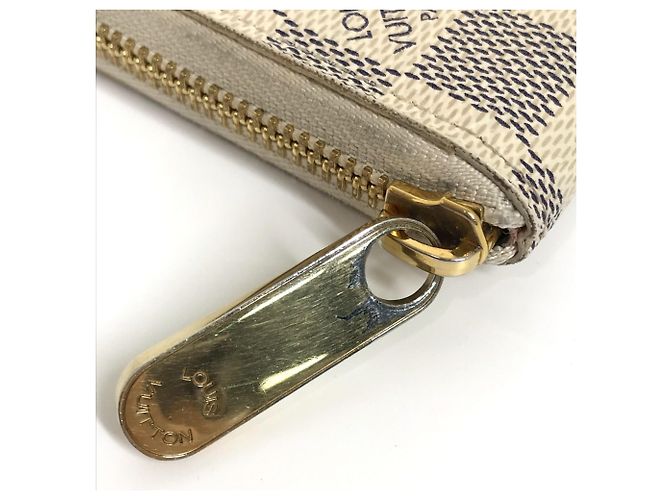 Cartera Larga Damier Azur Louis Vuitton Blanco - vista 8