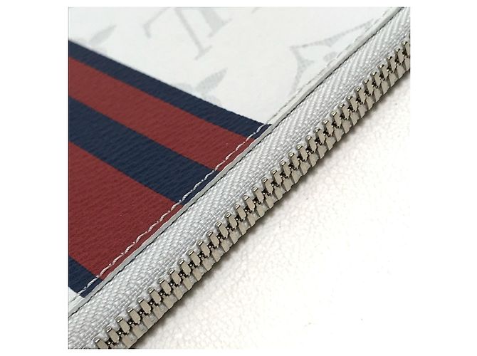 Pochette Jour PM Monogram Louis Vuitton Blanc Rouge Bleu - vue 15