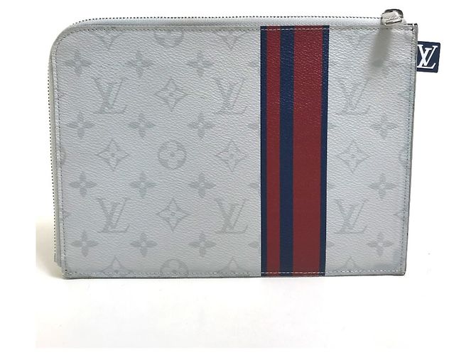 Pochette Jour PM Monogram Louis Vuitton Blanc Rouge Bleu - vue 2