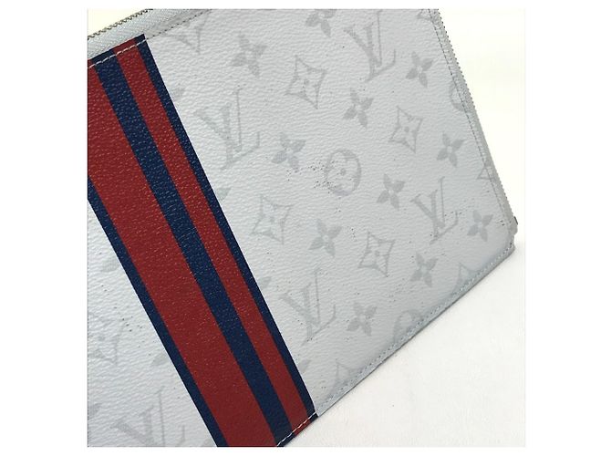 Pochette Jour PM Monogram Louis Vuitton Blanc Rouge Bleu - vue 5
