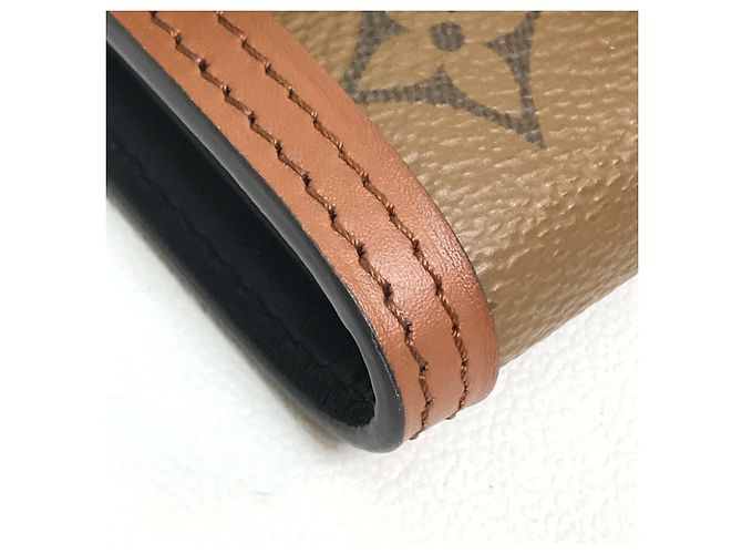 Portafoglio Compact Trifold Dauphine Monogramma Inverso Louis Vuitton Marrone - vista 6