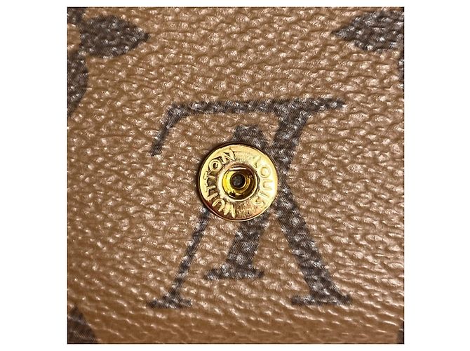 Portafoglio Compact Trifold Dauphine Monogramma Inverso Louis Vuitton Marrone - vista 7
