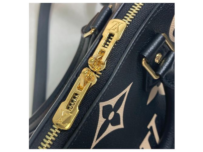 Borsa Louis Vuitton Monogram Empreinte Speedy Bandoulière 25 Nero - vista 10