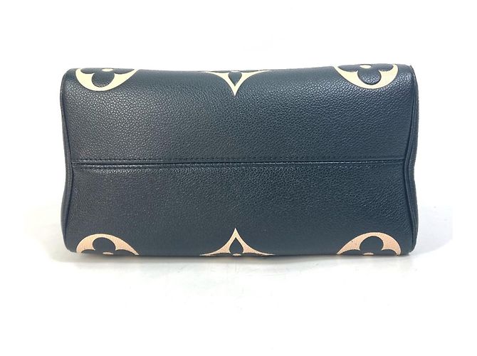 Borsa Louis Vuitton Monogram Empreinte Speedy Bandoulière 25 Nero - vista 4