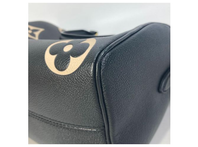 Borsa Louis Vuitton Monogram Empreinte Speedy Bandoulière 25 Nero - vista 5
