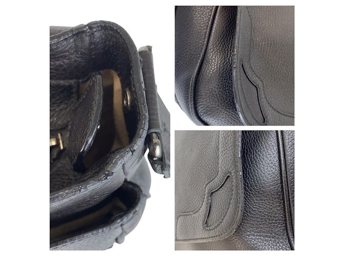 Borsa a spalla in pelle marrone scuro Cartier Marcello - vista 4