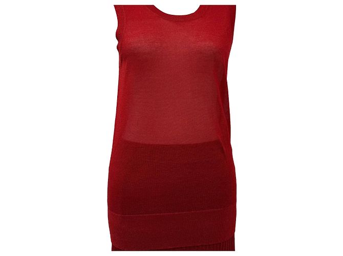Set top metallico e gonna midi Joseph in viscosa rossa Rosso - vista 4