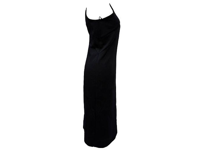 Schwarzes Polyester-Ein-Schulter-Kleid von Diane von Furstenberg, knielang - Ansicht 2