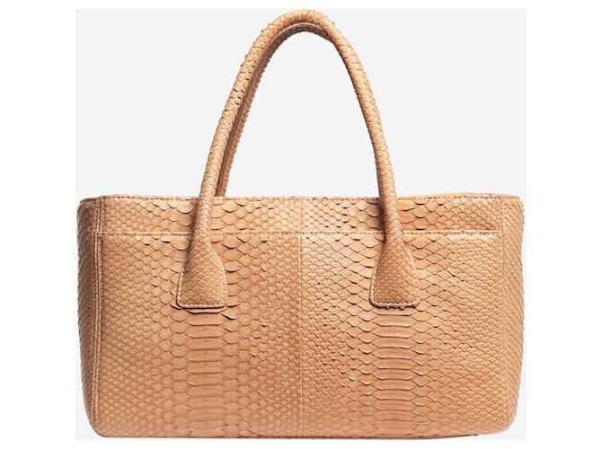 Executive Chanel Borsa tote esecutiva in pitone marrone 2006 - vista 3