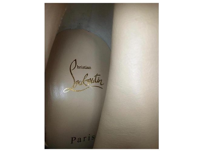 Christian Louboutin Eleonor botta 100 Marrone scuro - vista 4