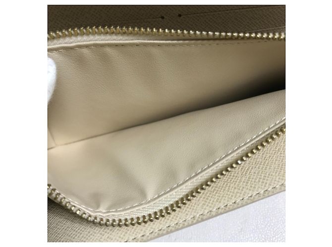 Sarah Louis Vuitton Damier Azur Langbörse Weiß - Ansicht 10