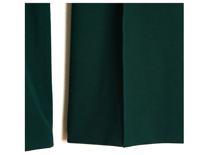 Marni Pantalones Trompeta de Lana Verde Oscuro FR38 IT40 Intl M US28 - vista 3