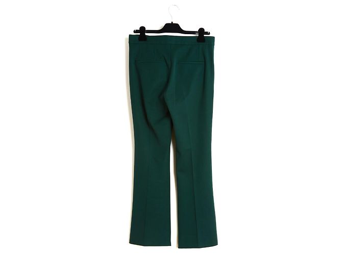 Marni Pantalones Trompeta de Lana Verde Oscuro FR38 IT40 Intl M US28 - vista 5