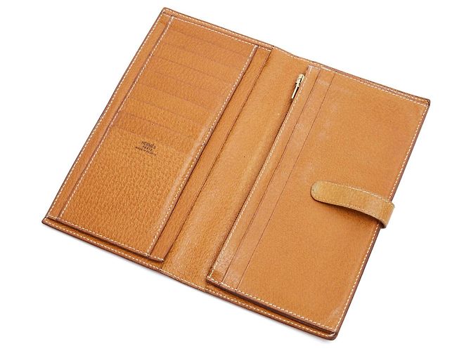 Béarn Cartera Hermès Kelly Cadenas 1995s de Cuero Natural Bearn Caramelo - vista 3