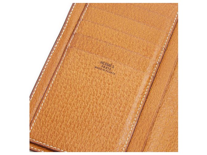 Béarn Cartera Hermès Kelly Cadenas 1995s de Cuero Natural Bearn Caramelo - vista 4