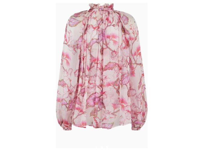 Top Zimmermann, modelo Billow resort 2024. Rosa - vista 2