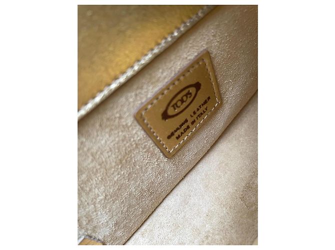 Tod's Rahul Mishra Edizione Limitata Borsa a Soffietto Oro D'oro - vista 10