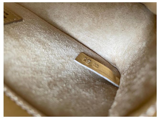 Tod's Rahul Mishra Edizione Limitata Borsa a Soffietto Oro D'oro - vista 12