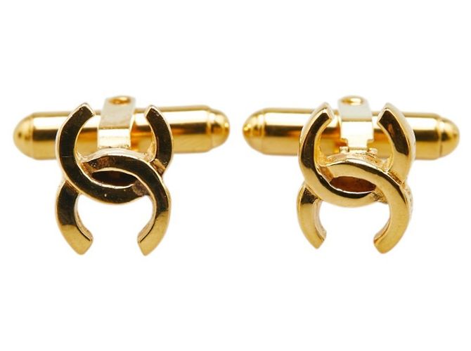 Chanel Coco Mark Mini Manschettenknöpfe Golden - Ansicht 2
