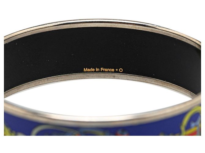 Hermès Emaille GM Cloisonné Armreif Silber Blau Mehrfarben - Ansicht 5