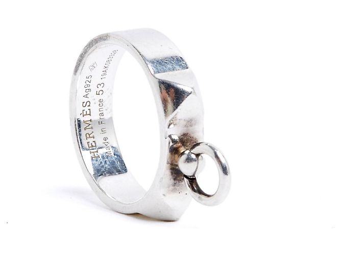 Anello in Argento Hermès TDD53 Collier de Chien PM Argento Sterling US6.75 Hermes - vista 3