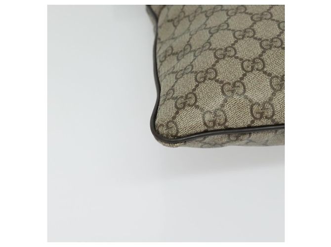 GUCCI GG Supreme Shoulder Bag PVC Beige Silver 141198 Auth 133479 Silvery - view 10