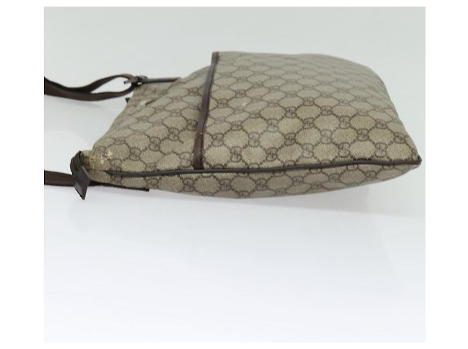 GUCCI GG Supreme Shoulder Bag PVC Beige Silver 141198 Auth 133479 Silvery - view 4