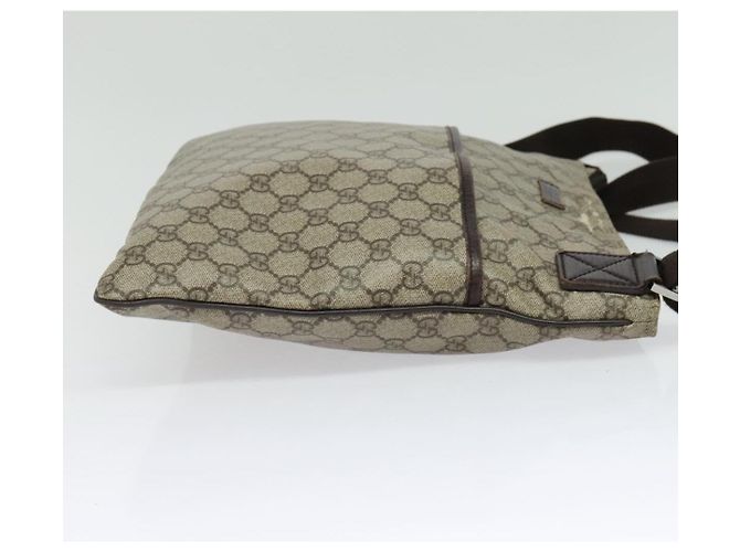 GUCCI GG Supreme Shoulder Bag PVC Beige Silver 141198 Auth 133479 Silvery - view 5