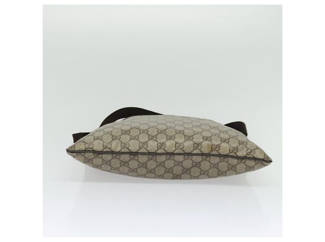 GUCCI GG Supreme Shoulder Bag PVC Beige Silver 141198 Auth 133479 Silvery - view 9