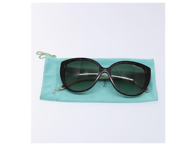 Autre Marque Gafas de sol TIFFANY&Co. de plástico marrón Auth BA4788 Castaño - vista 12