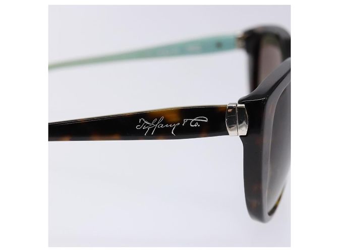 Autre Marque Gafas de sol TIFFANY&Co. de plástico marrón Auth BA4788 Castaño - vista 7
