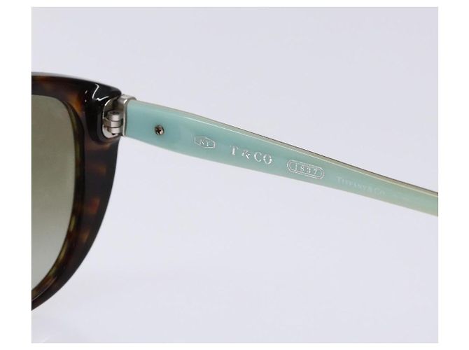 Autre Marque Gafas de sol TIFFANY&Co. de plástico marrón Auth BA4788 Castaño - vista 8