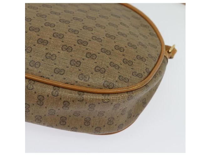 Gucci Borsa a Spalla Micro GG Supreme PVC Beige Oro 007 983 1113 Auth BA4814 D'oro - vista 11