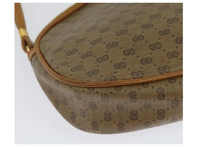 Gucci Borsa a Spalla Micro GG Supreme PVC Beige Oro 007 983 1113 Auth BA4814 D'oro - vista 12