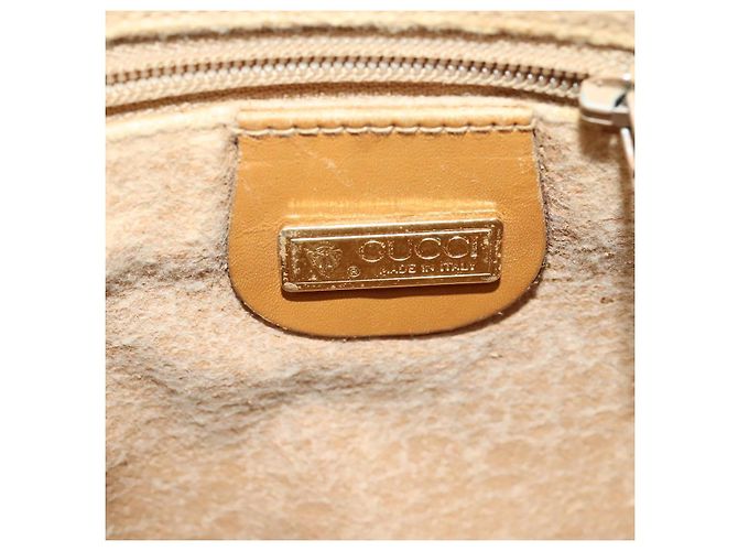 Gucci Borsa a Spalla Micro GG Supreme PVC Beige Oro 007 983 1113 Auth BA4814 D'oro - vista 15