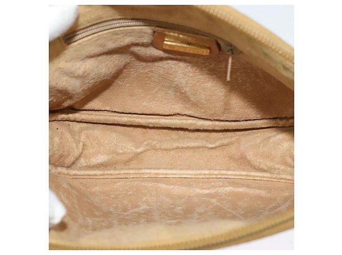 Gucci Borsa a Spalla Micro GG Supreme PVC Beige Oro 007 983 1113 Auth BA4814 D'oro - vista 16