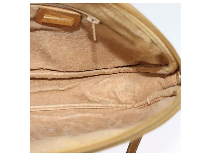 Gucci Borsa a Spalla Micro GG Supreme PVC Beige Oro 007 983 1113 Auth BA4814 D'oro - vista 17