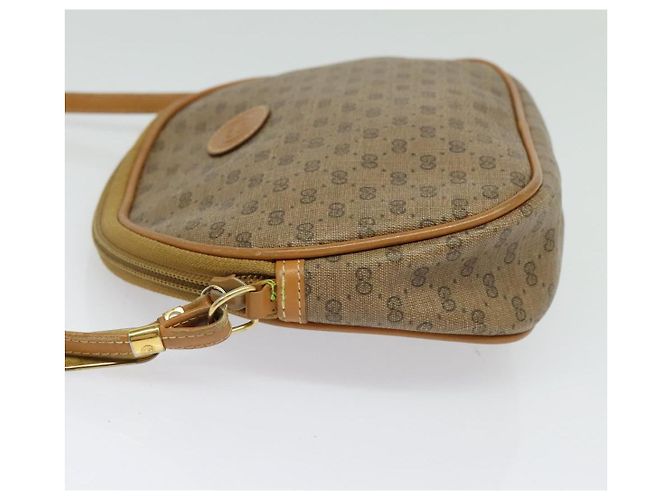 Gucci Borsa a Spalla Micro GG Supreme PVC Beige Oro 007 983 1113 Auth BA4814 D'oro - vista 4