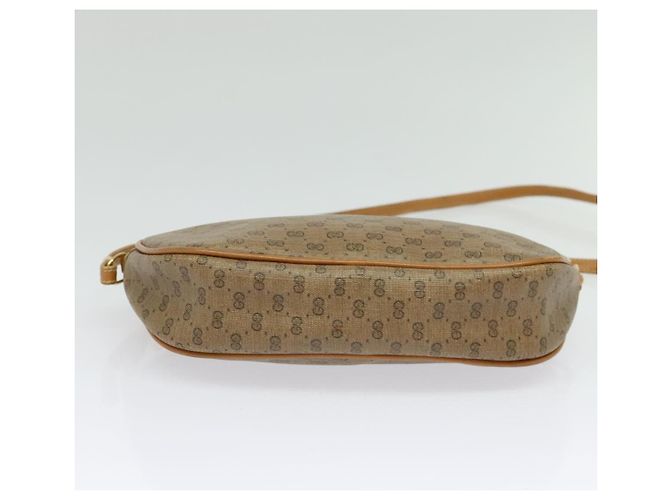 Gucci Borsa a Spalla Micro GG Supreme PVC Beige Oro 007 983 1113 Auth BA4814 D'oro - vista 9