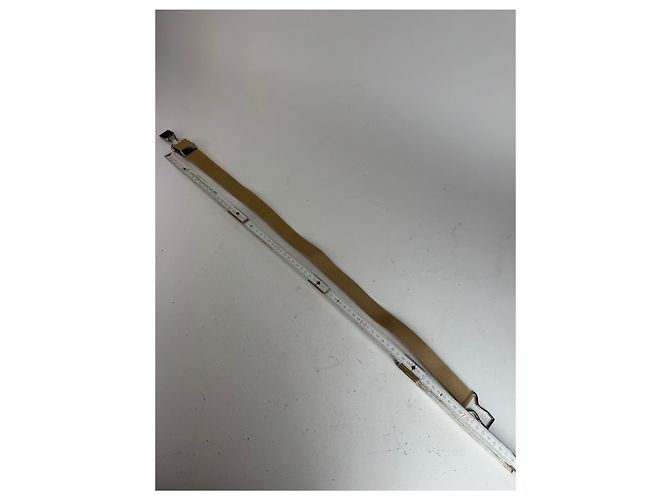 Vintage Gucci Canvas Gürtel beige Silber - Ansicht 8