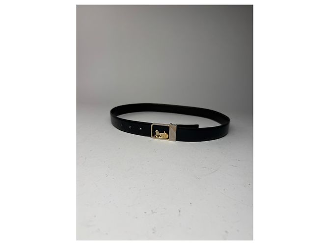 Céline Vintage Celine Paris Ledergürtel schwarz - Ansicht 4