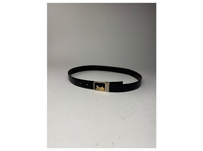 Céline Vintage Celine Paris Ledergürtel schwarz - Ansicht 6